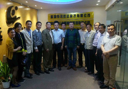 广东省江苏商会深圳分会班子集体考察张氏企业深圳远致达科技